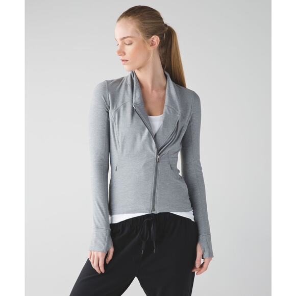 Lululemon Precision Gray Jacket Size 6 - Picture 1 of 8
